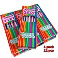BOLPOIN 1PACK isi 12pcs Pulpen Bolpoin Pen Lilin Quantum QS1 Tinta Hitam MURAH ECER GROSIR. 