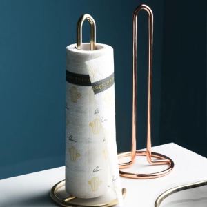 Desktop Paper Towel Holder Stainless Steel Living Room Nordic Gold Napkin Holder Metal Iron Paper Holder Golden