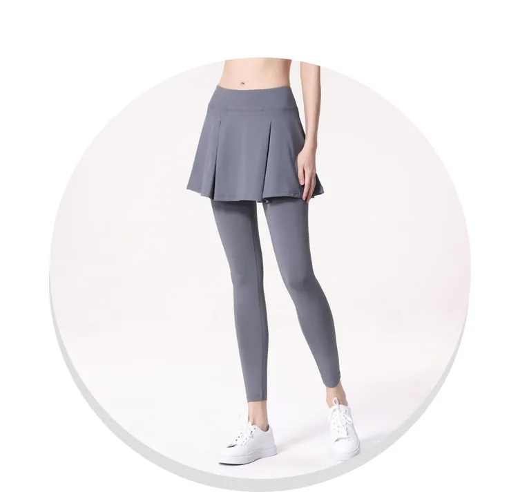 Tennis Skirted Leggings with Pockets for Women Athletic Pleated Golf Skorts  Skapri with Skirt Yoga Pilates Pants