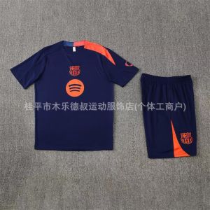 AU Paris Arsenal N Emperor M Barca Chelsea Ajax Brazil Short-Sleeve Football Training Suit Fan Edition