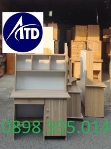 Bàn học sinh giá rẻ bàn học sinh tiểu học gỗ kèm kệ sách cho học sinh tiểu học giá rẻ tại xưởng giao nhanh HCM BDĐN
