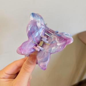 Kẹp tóc bươm bướm kẹp tóc hình bướm vân đá màu Gradient kẹp tóc dễ thương phong cách Hàn Quốc