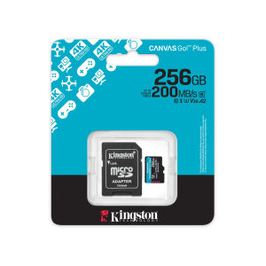 Kingston Canvas Go! Plus microSD (200MB/s) Class 10 UHS-I Memory Card - 64GB/128GB/256GB/512GB