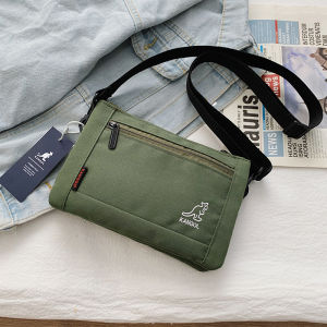 SH-store กระเป๋าแมสเซนเจอร์ เวอร์ชั่นเกาหลีแฟชั่นเรียบง่ายสบายๆกระเป๋าสะพายความจุขนาดใหญ่ กระเป๋าสะพายผช