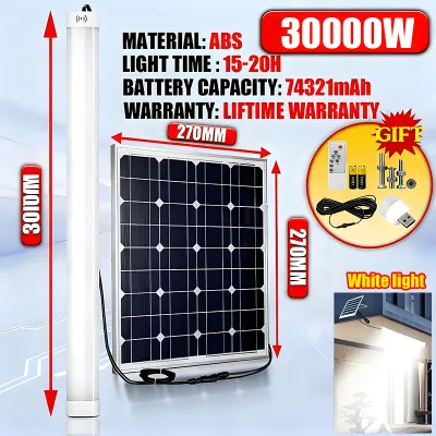 BUY 1 TAKE 1 Solar Light Indoor Light Solar Light Outdoor Waterproof 30000W Solar Tube Light