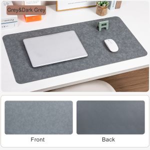 SIGNET Double-sided Mouse Pad Non-slip Cowhide Patterned Computer Laptop Mousepad Retro Large Table Protector Home Office