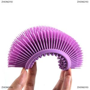 [COD] ZHONGYI0 แปรงซิลิโคนนุ่มน่ารักอาบน้ำอาบน้ำผิวสัมผัสพอดีสำหรับทารก