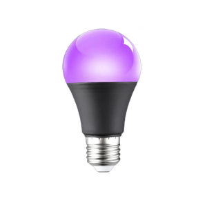 E27 LED UV Black Light Bulb A19 9W UVA 385 400nm Glow In The Dark Neon Body Paint Blacklight For Halloween Masquerade Club Party Wide Voltage AC 85 265V Plastic Material
