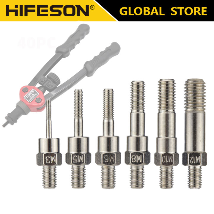 HIFESON Alloy Hand Rivet Nut G-u-n Part Manual Threaded Rivet Head ...