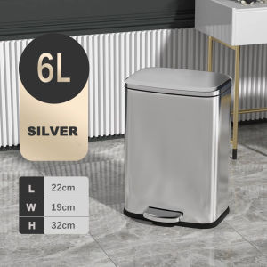 13L/6L phòng tắm thùng rác dung tích lớn bếp Pedal Thùng rác gấp cho xe hơi cho phòng tắm/phòng ngủ/nhà bếp/phòng khách