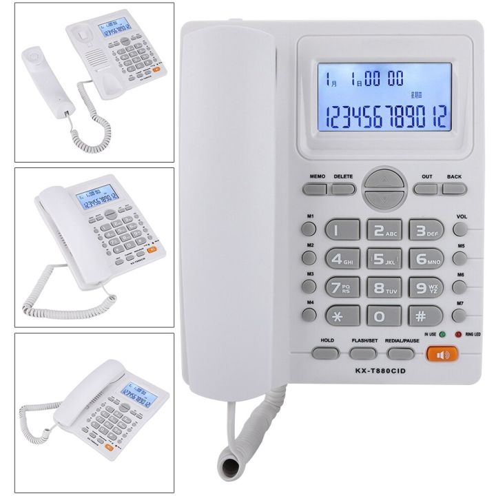 Landline Fixed Telephone Desk Phone With Caller Identification ...