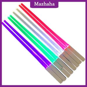 Mazhaha 1 PCS LED Lightsaber Luminous Chopsticks Detachable Washable Reusable Free Tableware For Kitchen Dinner