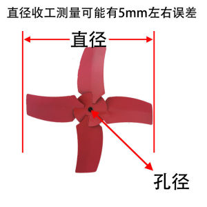 OXO Axial Flow Fan Special Leaf Thickened Iron Fan Blade Exhaust Fan Blade Pressed Roll Leaf Kitchen  Fan Propeller