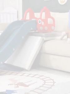 LZD  Childrens Indoor Slide Household Baby Bed Sofa Children Baby Cartoon Toy Bed Edge Small Simple Slide