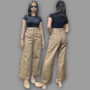 Celana panjang wanita high waist casual  celana panjang high waist pants keren model loose pants baggie  celana kantor wanita  Celana chino wanita baggie loose
