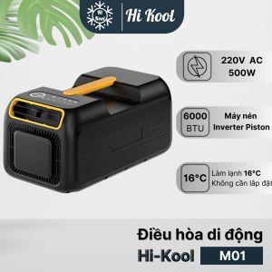 Điều hòa xách tay di động Hikool M01 – Máy nén Inverter Piston cao cấp công suất 500w