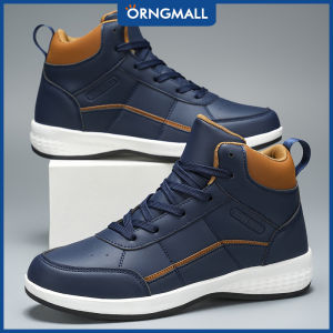 ORNGMALL Giày thể thao nam cao cấp Thường Ngày-Đế đệm PU nhẹ và đế đệm EVA-Thiết kế màu tương phản thời trang với lớp lót Comfort thoáng khí cho mặc hàng ngày văn phòng du lịch streetwear-ren-up đóng cửa cho trang phục và sử dụng bình thường