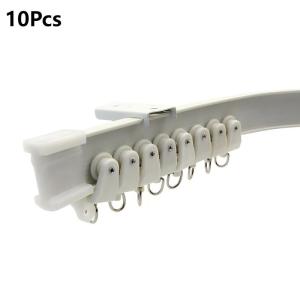 Isi10 Katrol Rel Gorden Aksesoris Bracket Horden Tirai Aksesoris Untuk Gorden PVC