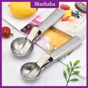 Mazhaha Ice Cream Scoops thép không gỉ Ice Cream Digger không dính trái cây Ice ball maker dưa hấu Ice Cream Spoon công cụ