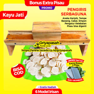 GRIYAPASAH Pengiris Pisang Keripik Talas Singkong Kentang Cabai Bawang Serbaguna