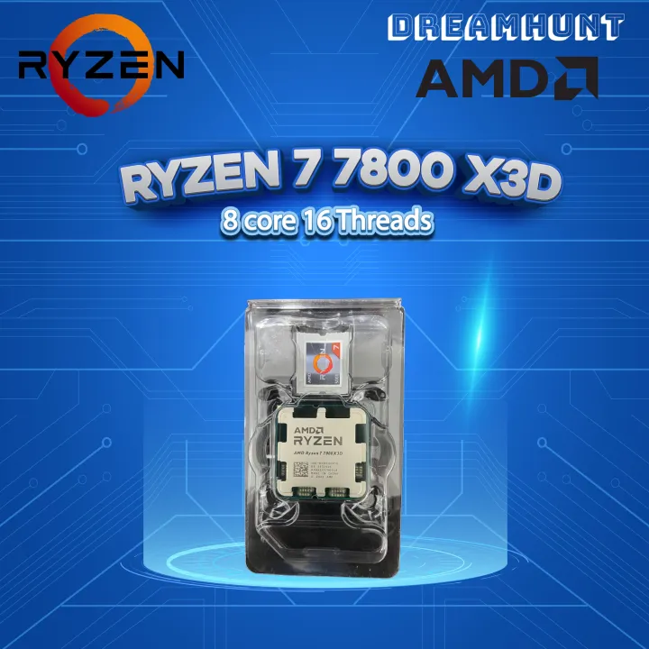 AMD Ryzen 7 7800X3D ( 8 Cores 16 Threads ) ( AM5 ) ( Tray Unit )