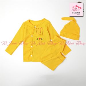 [HOT HIT] Đồ Ngủ Cho Bé Trai Bé Gái Bé Trai Quần Áo Trẻ Em Thu Đông BX46 Đồ Bộ Thu Đông Tay Dài Len Tăm GÂN_THỎ cho bé - Bé Xinh Shop