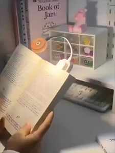 Mini LED Book Night Light Adjustable Clip 360 ° Flip Study Eye Protection LampRechargeable 3 Color Lights For Bedroom Reading Travel