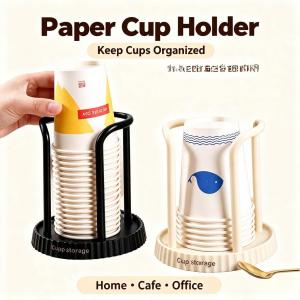 Disposable Cup Dispenser Rack Storage Holder for Water Tea Cups Kitchen Counter Organizer StandStock