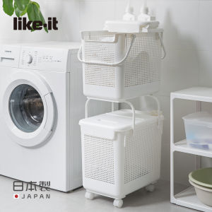 Nordic Dirty Clothes Laundry Basket with Lid Laundry Basket with Wheels Bathroom Clothes Dirty Clothes Basket Storage Dirty Household Clothes Storage Basket Light Luxury Basket with Wheels