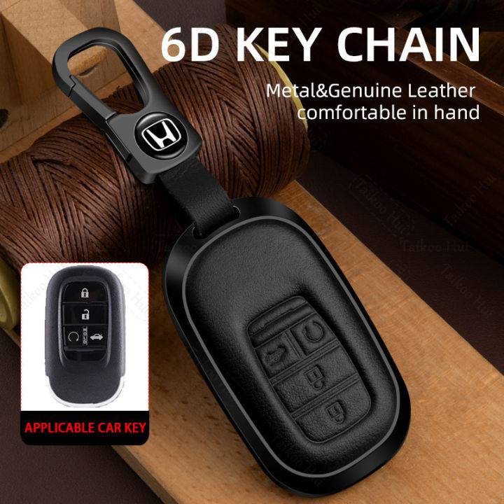 KUNIO Car Key Case Cover Fit For Honda Civic HRV CRV XRV CR-V Crider