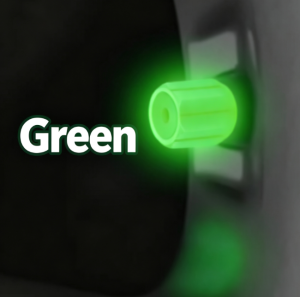 Luminous Tire Valve Cap 4Pcs Glow Car Wheel Air Valve Stem Cover Universal Auto Tire Dust‑Proof Decoration Accessories