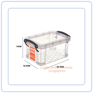 【Pure Care】 Transparent Multi-Use Storage Box / Plastic Storage Container Comfortable Handle / Storage Organiser