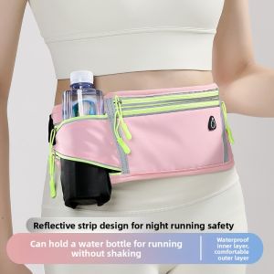 Running mobile phone bag sports fanny pack mens and womens outdoor professional marathon waterproof and light invisible storage kettle belt