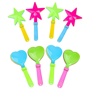 Random Color Cheering Gadgets 4 Pack Durable PP Clapping Tools For Game Parades Portable Noise Generators Indoor Outdoors