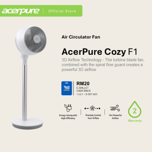 AcerPure Cozy F1 20W Air Circulator Fan - White