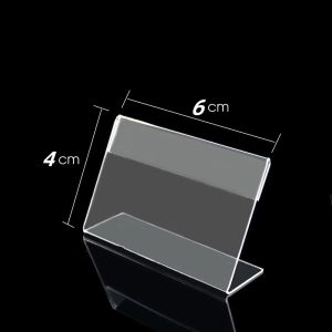 Bảng mica để bàn bảng menu mica hình chữ L ghi bảng giá khuyến mãi thông tin sản phẩm cho cửa hàng siêu thị ALLIN