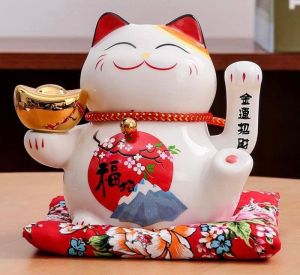 (Độc quyền)Mèo thần tài sứ Maneki Neko