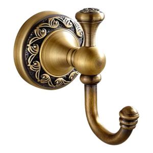 Kirilgu Decorative Brass Towel Hook With Smooth Brushed Finish Elegant Retro Styles Bathroom Accessory Towel Rack Q9Z6P