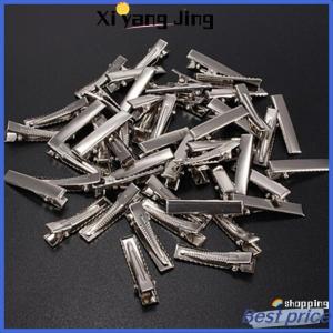 XYJ Flash Sale Home 50 cái kẹp tóc kim loại dẹt màu bạc thời trang kẹp tóc dẹt kẹp tóc kim loại