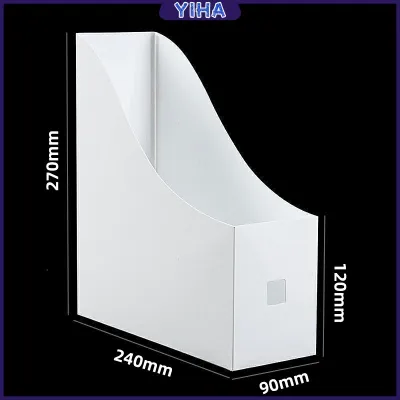 Yiha กล่องใส่นิตยสารกล่องใส่เอกสารที่ใส่แฟ้มเอกสารแบบพับประกอบ file rack
