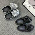 IELGY Hole Shoes Bow Slippers Women's Summer New Platform Sole. 