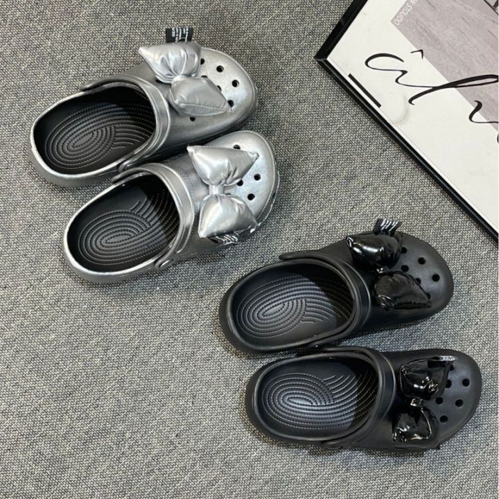 IELGY%20Hole%20Shoes%20Bow%20Slippers%20Women's%20Summer%20New%20Platform%20Sole%20-%20Image%208