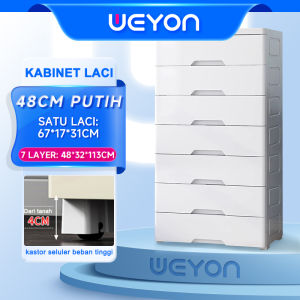 Weyon Loker Plastik Storage Plastik Cabinet 3-7 lapis Loker Plastik Lemari Pakaian Laci Plastik Kabinet Drawer
