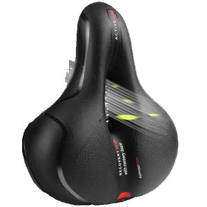 BICYCLE CHAIR - Bicycle Seat Cushion Extra Wide Comfort Waterproof Saddle Dual Shock Absorbing for MTB Mountain Road Bike