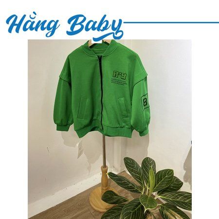 áo khoác HF xanh đại cho bé lớn 1 lớp nhẹ shop hằng baby