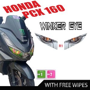 HONDA PCX 160 NEW WINKER EYE STICKER/ TRANSPARENT/TRANSLUCENT VINYL MATERIAL