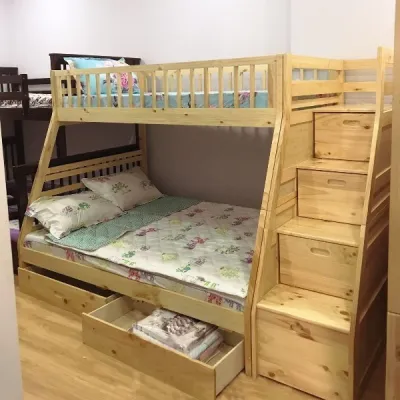 GIƯỜNG TẦNG XUẤT KHẨU gỗ thônggiường tầng gỗ tự nhiên cao cấp bền đẹp giường tầng có hộp ngăn kéo