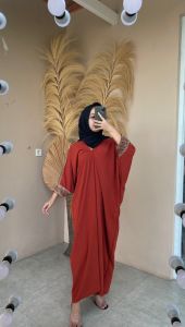 Gamis Kaftan Renda / Kaftan Melia Kombinasi Renda