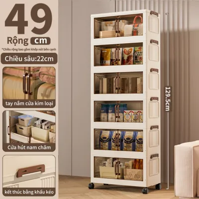 Tủ đựng quần áo gấp gọn 40/50/60/70CM tủ nhựa đựng quần áo Thể Xếp tủ đựng đồ không cần lắp đặt tủ nhựa gấp