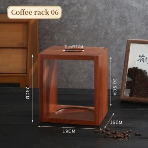 Wooden Coffee Drip Stand for Hand Flushing Coffee Pour Over Coffee Stand Bracket Coffee Filter Cup Rack Barista Accessories
